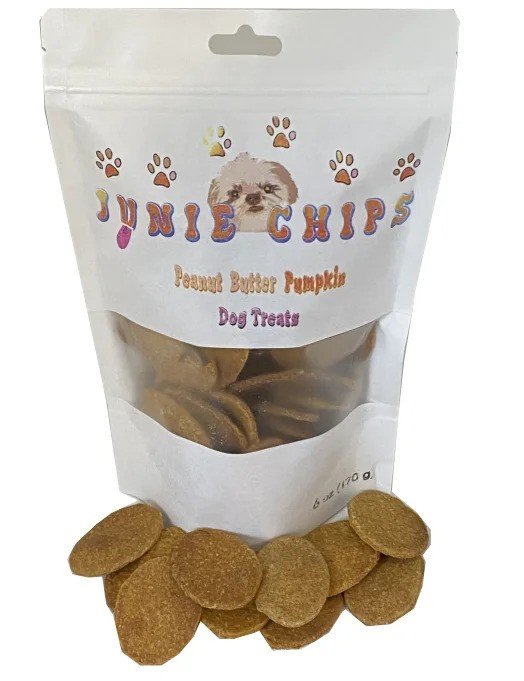 Peanut Butter Pumpkin Dog Chips 6oz